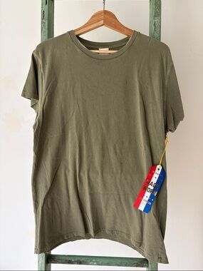 MadeWorn Olive Green Short Sleeve Crewneck Tee